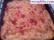 Селска пица с печени чушки и лук