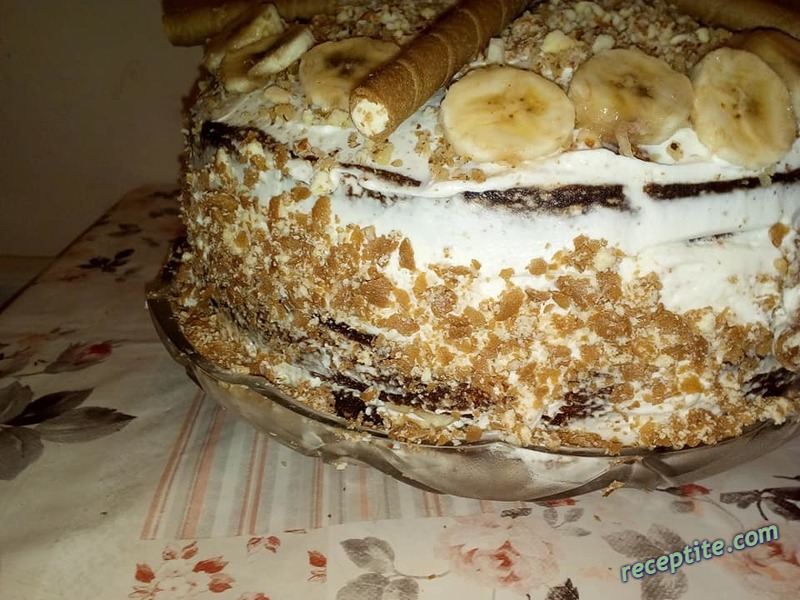 Снимки към Торта с маскарпоне, плодове и ядки