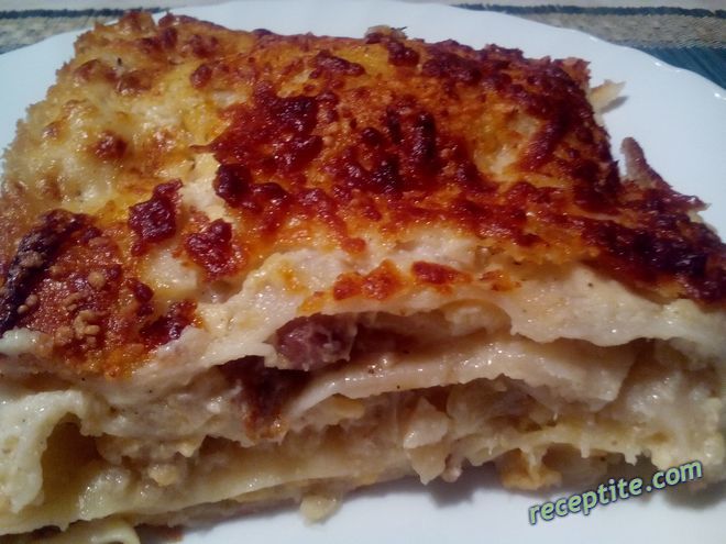 Снимки към Лазаня с карфиол и бекон
