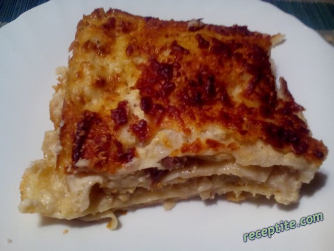 Снимки към Лазаня с карфиол и бекон