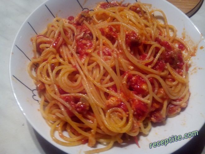 Снимки към Спагети all*Amatriciana