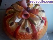 снимка 1 към рецепта Солена палачинкова торта за предястие