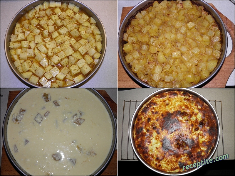 Снимки към Печени картофки с яйца и сирене