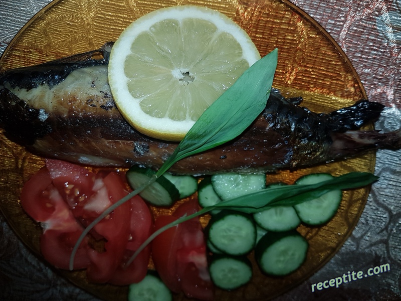 Снимки към Скумрия на скара в два варианта