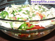 снимка 1 към рецепта Пилешка салата с авокадо, портокал и чушка