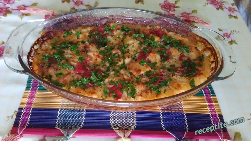 Снимки към Пиле с ориз, киноа и домати