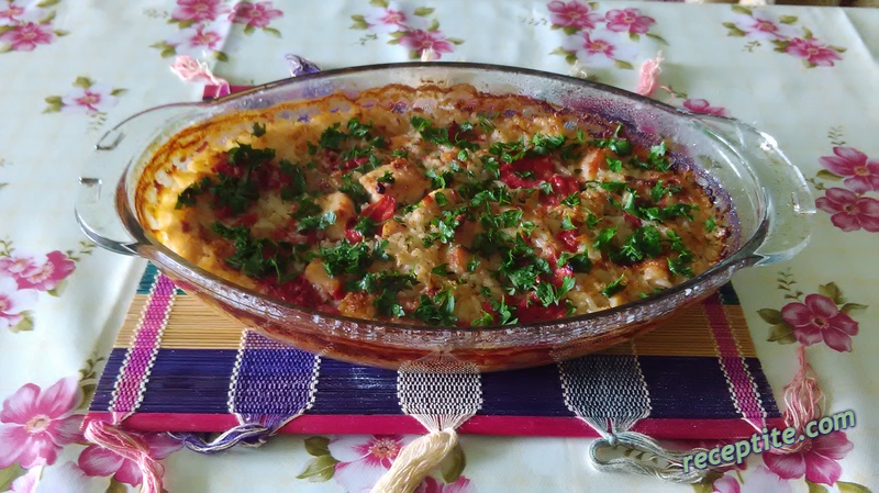 Снимки към Пиле с ориз, киноа и домати