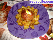 снимка 8 към рецепта Гнезда от кайма с варени яйца