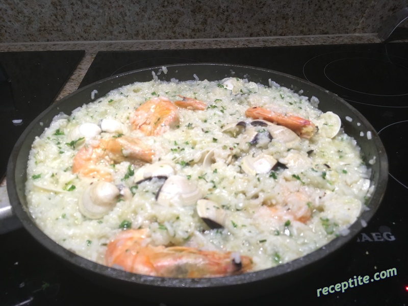 Снимки към Ризото с морски дарове