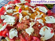 снимка 2 към рецепта Пица (тарт) с пълнозърнесто брашно, гъби и домати