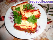снимка 14 към рецепта Руло от печени чушки със сирене и яйце