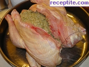 снимка 4 към рецепта Пълнено пиле