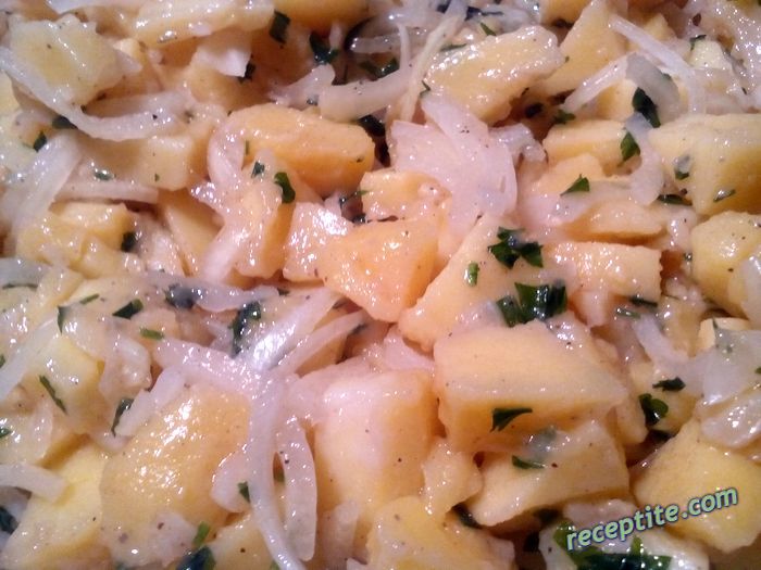 Снимки към Картофена салата с кромид лук