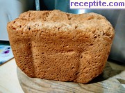 снимка 1 към рецепта Млечен пълнозърнест хляб в хлебопекарна