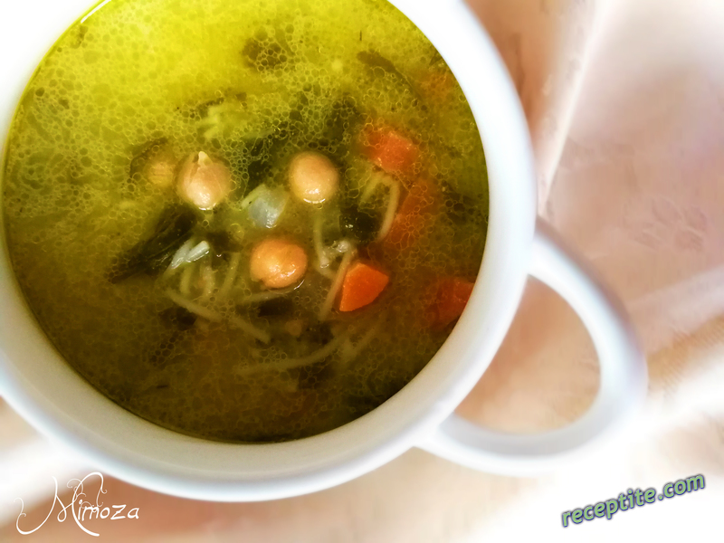 Снимки към Постна лимонова супа с нахут