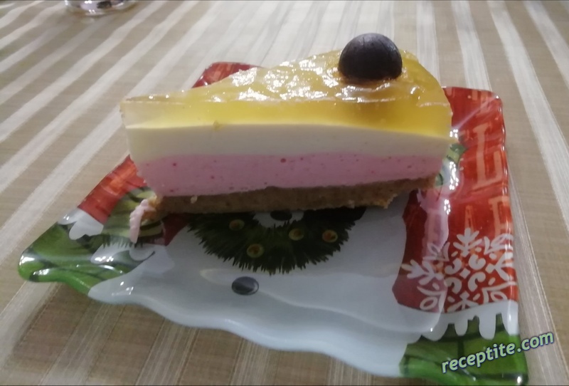 Снимки към Чийз кейк без печене *Портокалов залез*