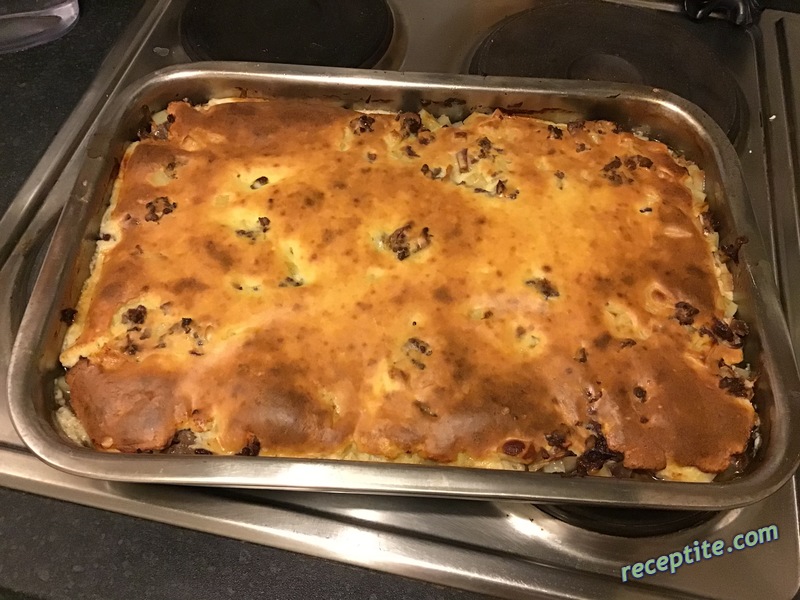 Снимки към Мусака с кайма и картофи, без пържене