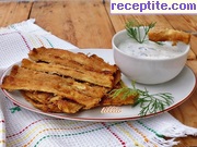 снимка 1 към рецепта Хрупкави тиквички с млечен сос