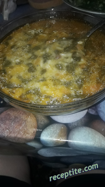 Снимки към Спаначена супа със застройка и ориз