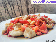 снимка 1 към рецепта Пиле със зеленчуци на уок