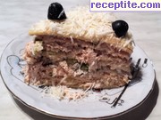 снимка 2 към рецепта Солена торта с палачинки