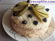 снимка 1 към рецепта Солена торта с палачинки