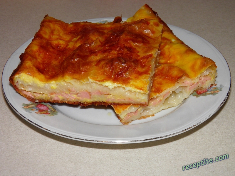 Снимки към Баница с шунка