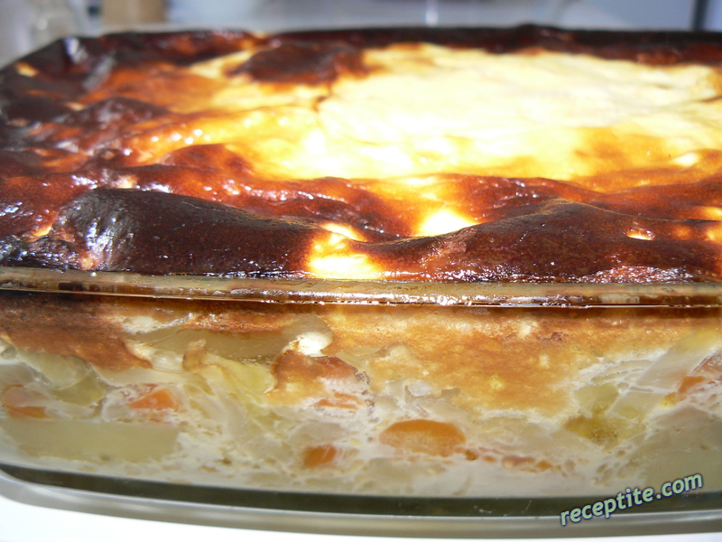 Снимки към Вегетарианска мусака от зеле и картофи