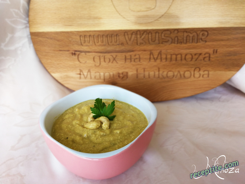 Снимки към Картофена крем-супа с кашу