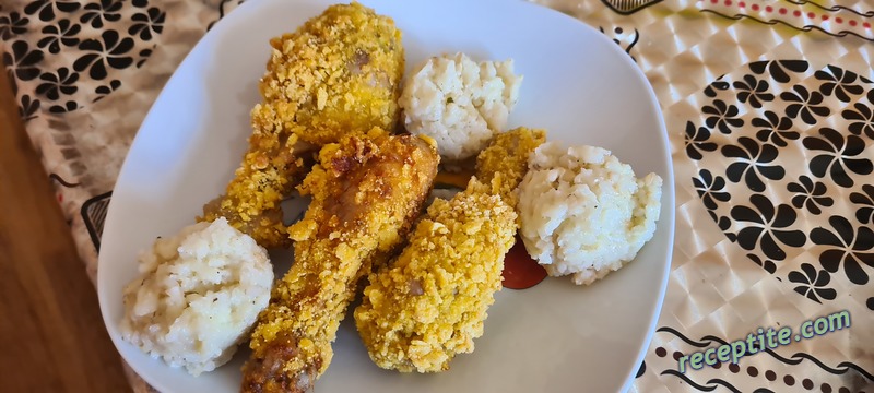 Снимки към Пилешки бутчета тип KFC
