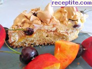 снимка 5 към рецепта Плодов кейк - торта с целувчен блат