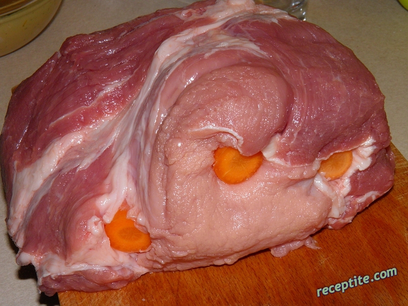 Снимки към Свински врат печен в плик