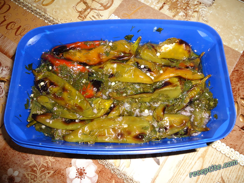 Снимки към Мариновани люти чушлета