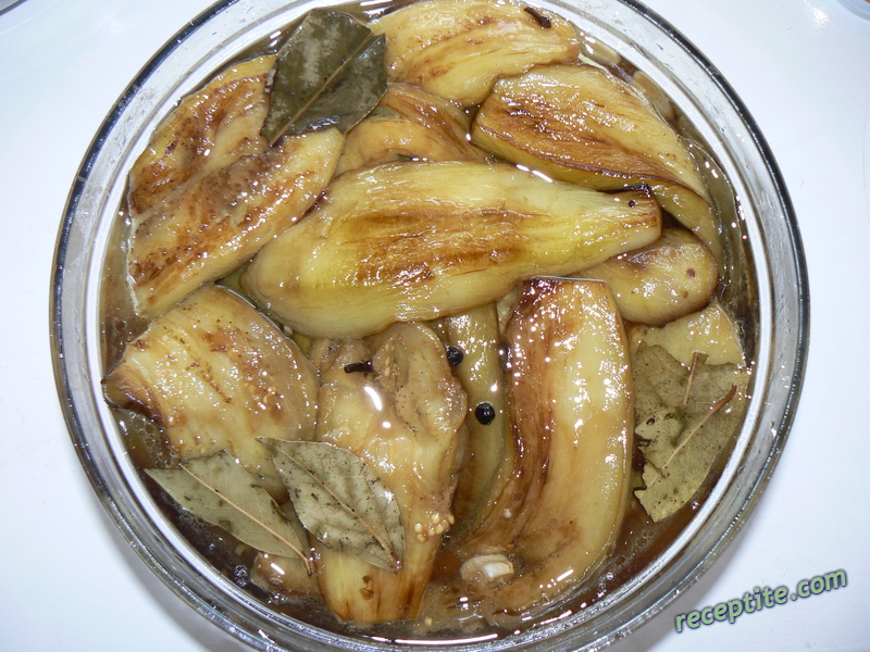 Снимки към Мариновани патладжани в хладилник