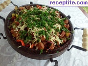 снимка 3 към рецепта Пилешки сач със зеленчуци
