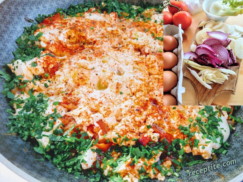 Снимки към Шакшука със сирене