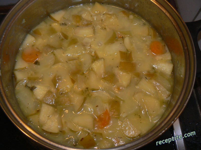 Снимки към Супа с ябълки