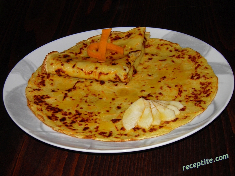 Снимки към Палачинки с ябълки и моркови