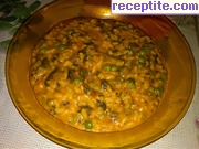 снимка 2 към рецепта Ориз със спанак и грах