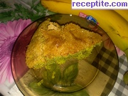 снимка 3 към рецепта Зелен кекс със спанак, банан и ябълка
