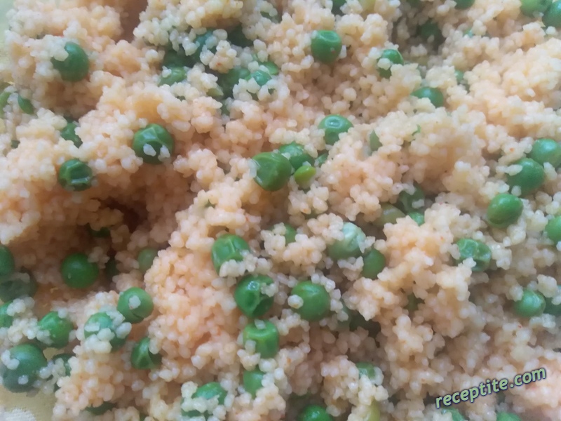 Снимки към Марокански кус-кус с грах