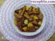 снимка 4 към рецепта Свинско месо с ананас в сладко-кисел сос