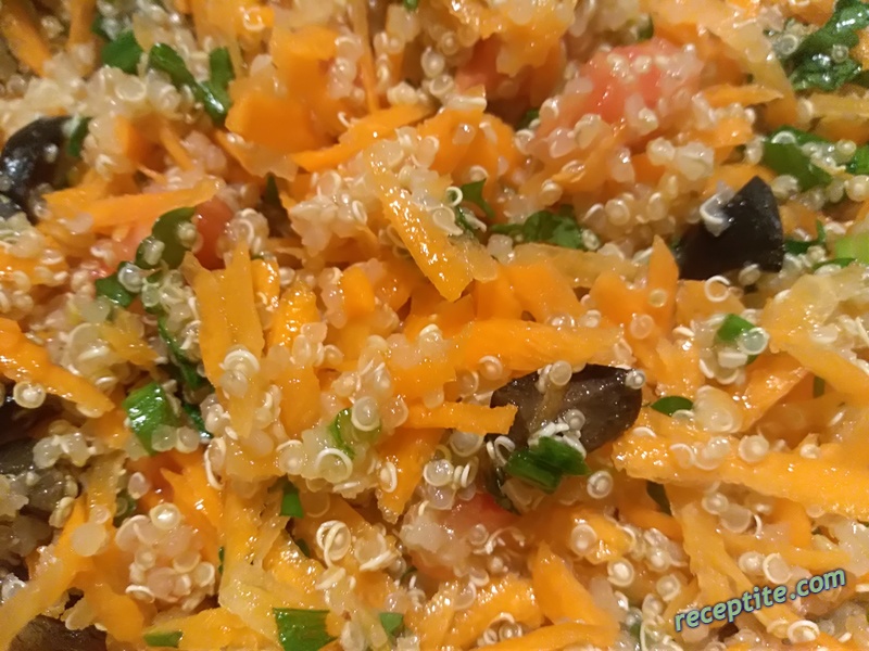 Снимки към Салата с киноа и моркови