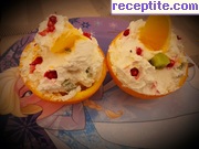 снимка 8 към рецепта Плодов крем в чашки от портокал