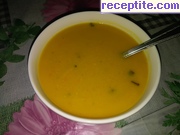 Крем-супа от червена леща с къри