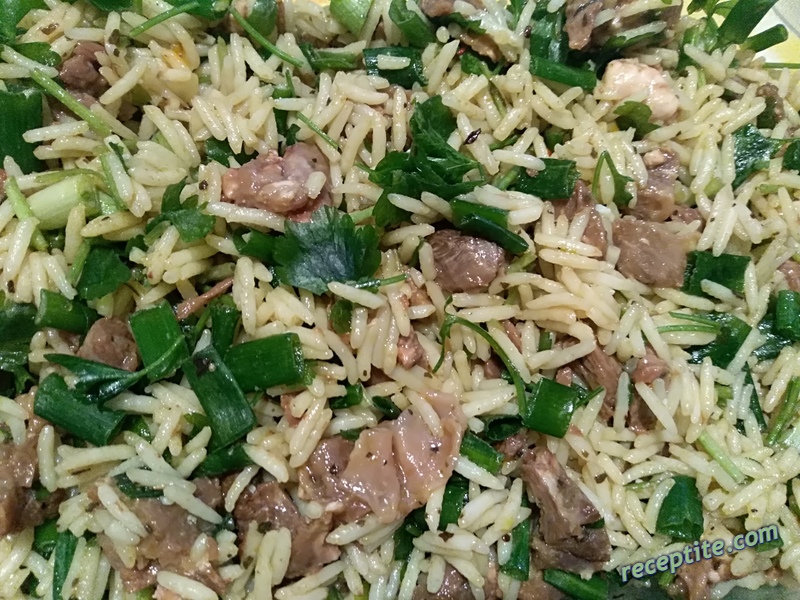 Снимки към Салата с месо и ориз
