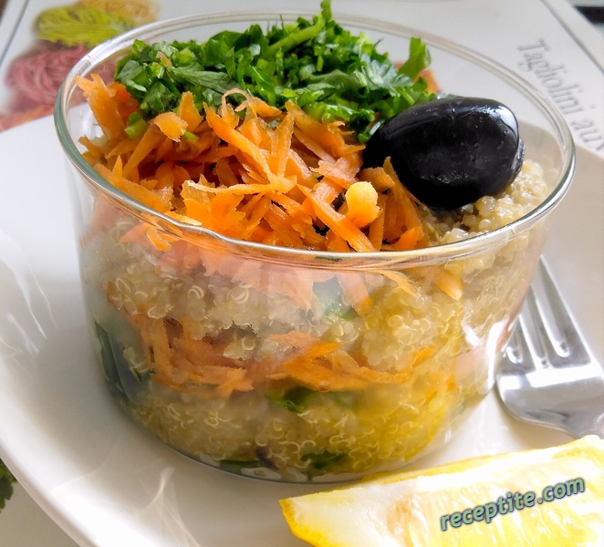Снимки към Салата с киноа и моркови