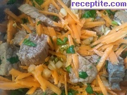 снимка 1 към рецепта Салата с моркови и телешки стек аламинут