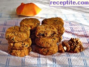 снимка 3 към рецепта Бисквити от тиква,орехи,кокосово брашно и шоколад