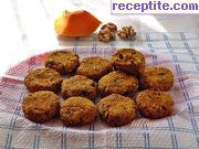 снимка 2 към рецепта Бисквити от тиква,орехи,кокосово брашно и шоколад